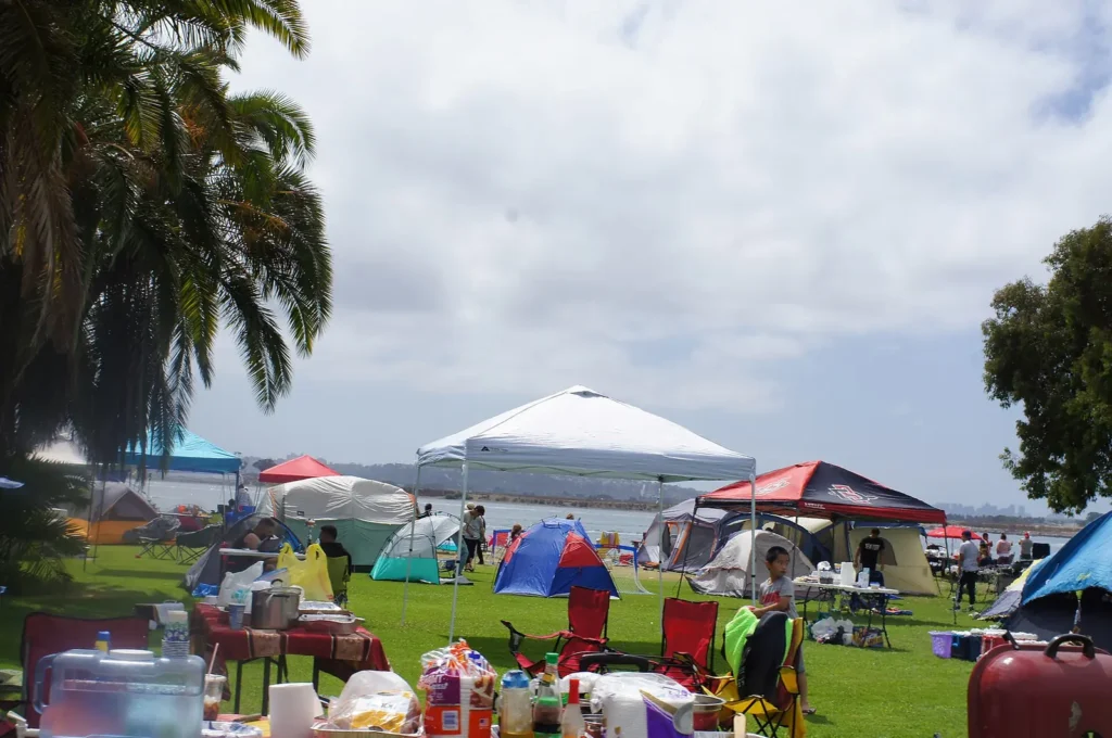 4th of July at Vacation Isle, Mission Bay, San Diego, California, a stop in our things to do in San Diego with kids guide