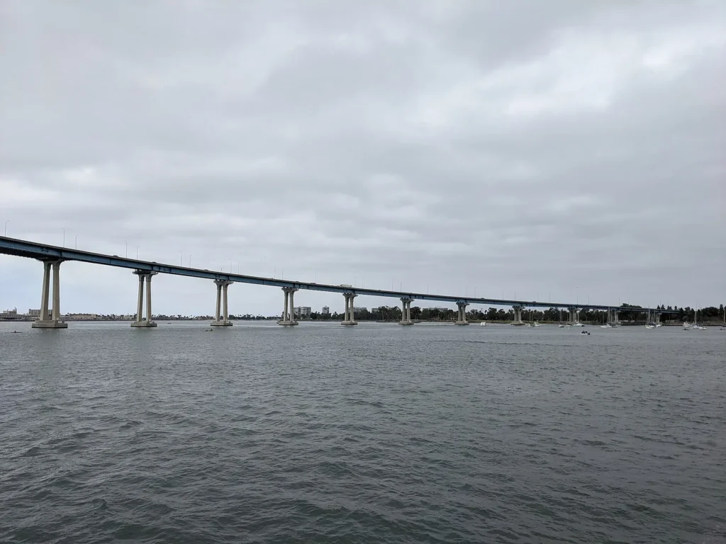 Coronado bay bridge in San Diego