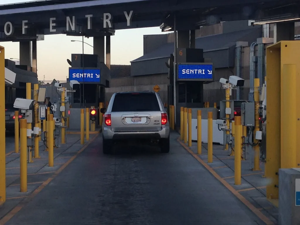 Vehicle lanes at the San Ysidro Port of Entry