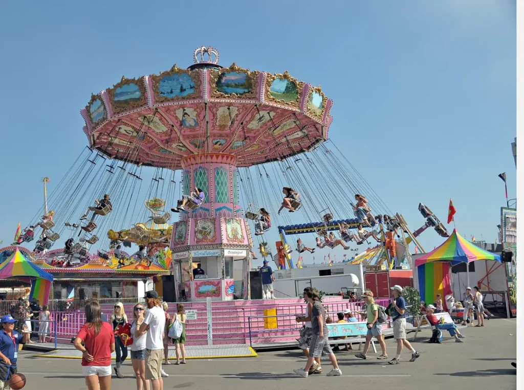 Rides and crowds at the San Diego County Fair in Del Mar