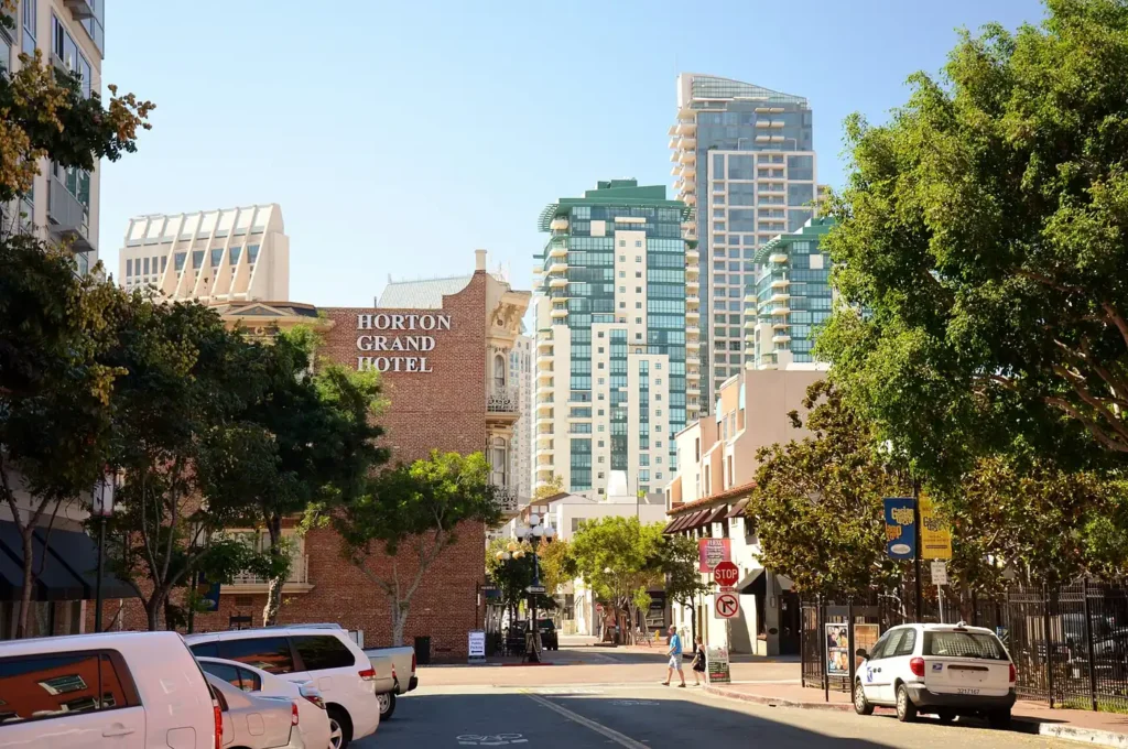 Street scene in East Village, San Diego, a stop in our things to do in San Diego guide