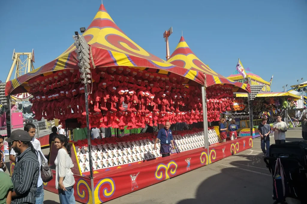 Game booth at the San Diego County Fair