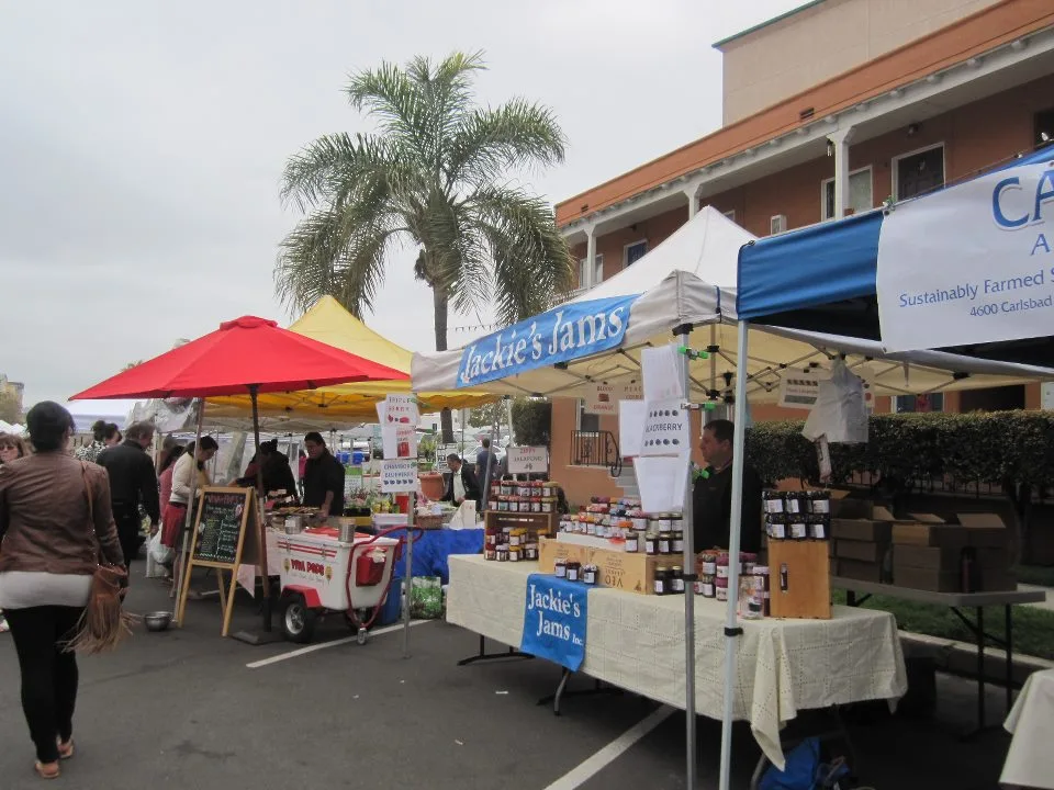 Shoppers at the Little Italy farmers market