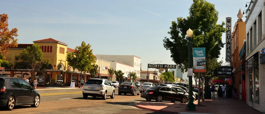 Neighborhood street in North Park