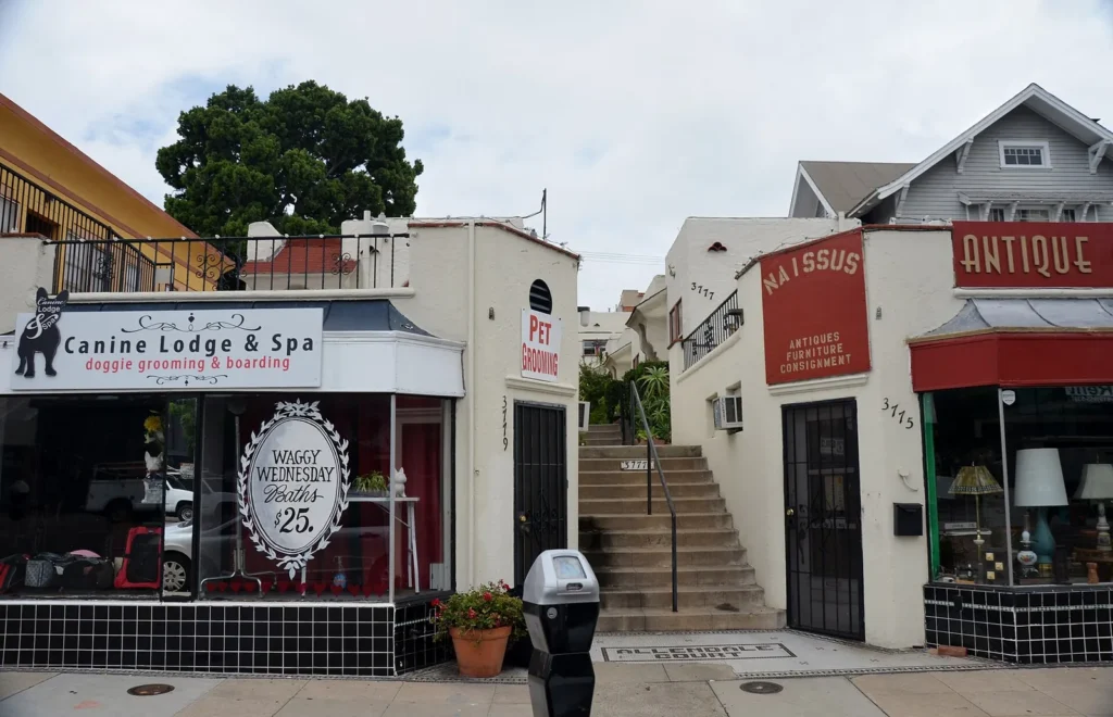 A North Park street scene, a hub for bars and live music