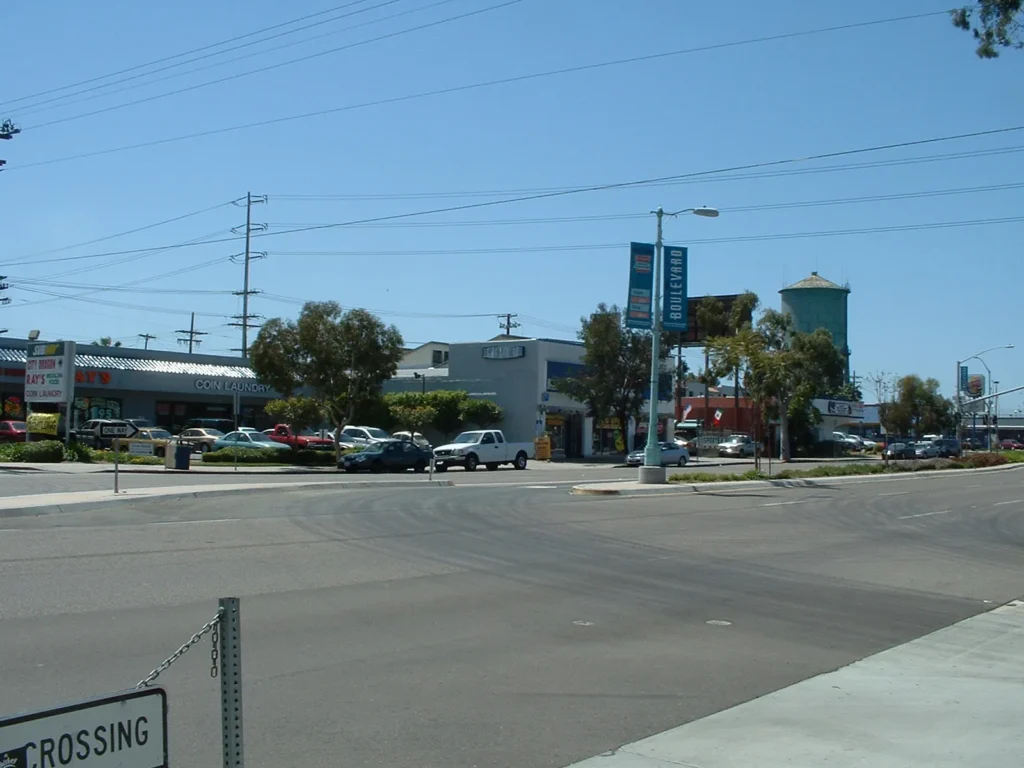 Street scene in North Park, San Diego, a stop in our date ideas San Diego guide