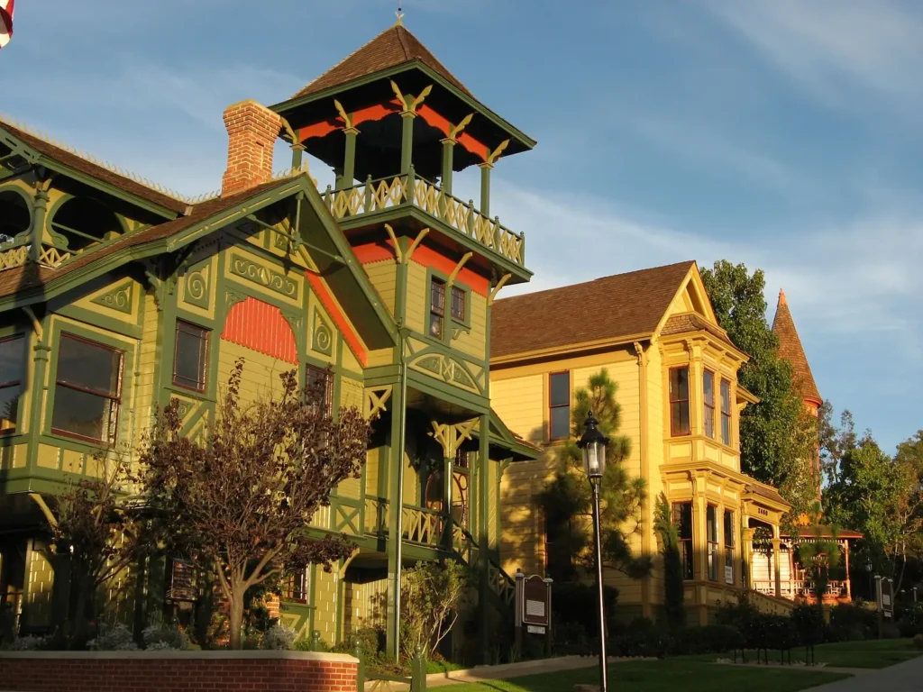 Victorian buildings in Old Town San Diego