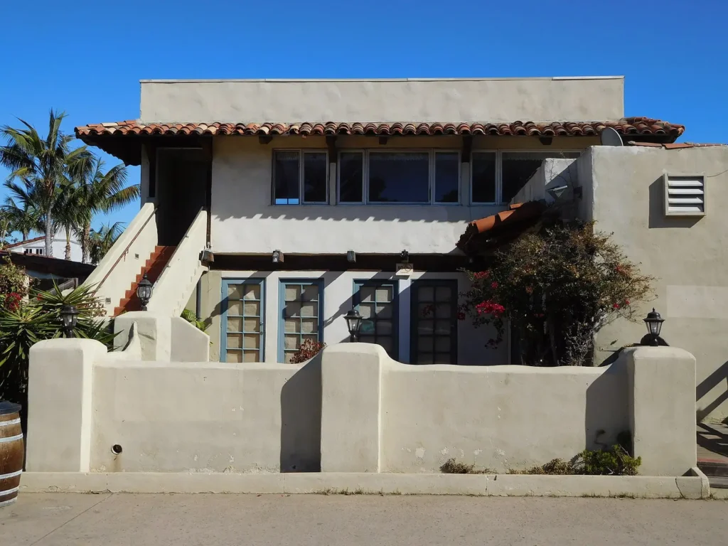 Adobe-style building on Calhoun Street in Old Town San Diego