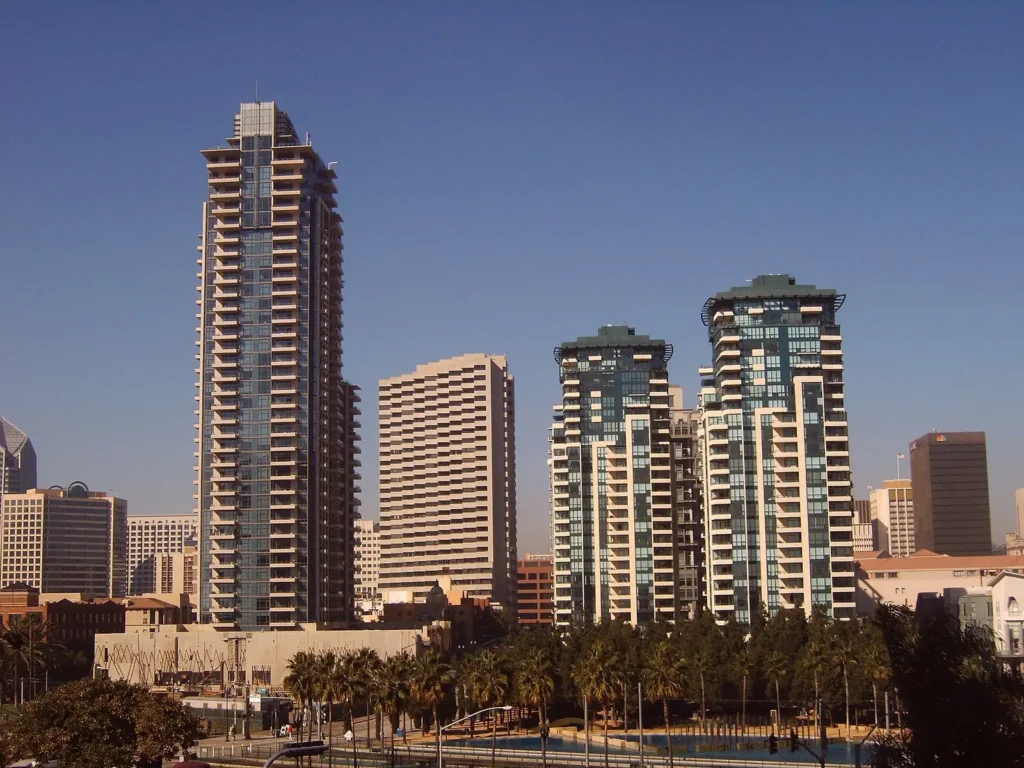 Skyscrapers in downtown San Diego