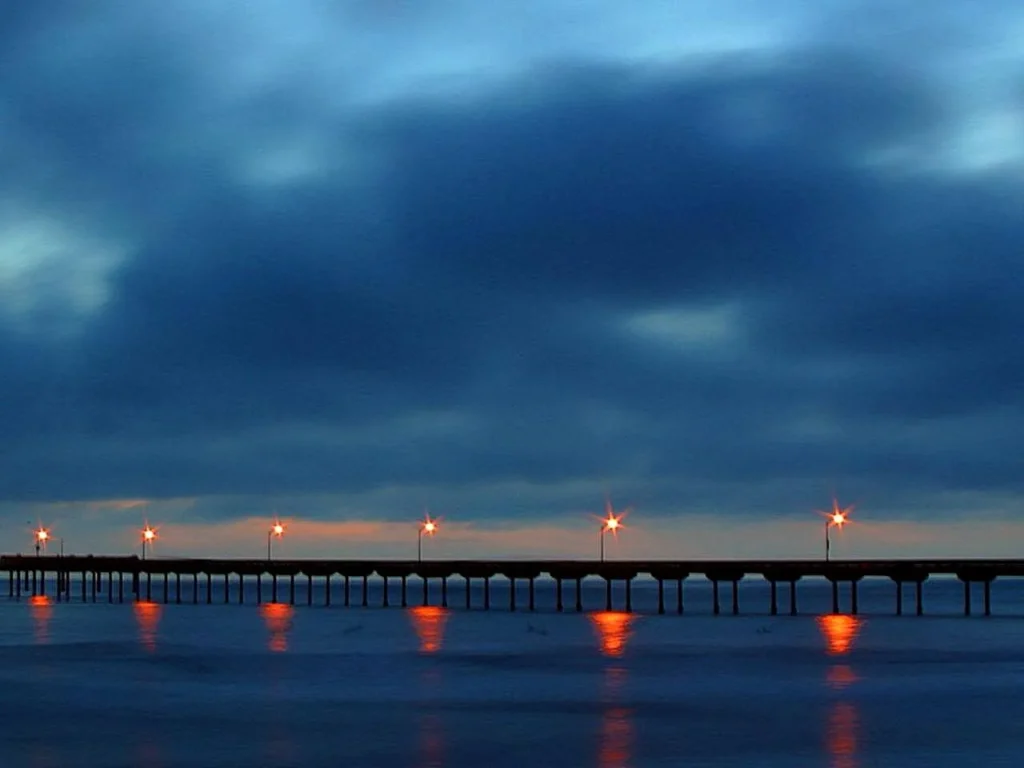 Sunset at pacific beach