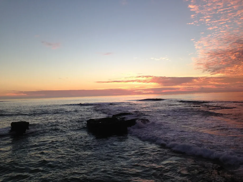 Sunset sky over La Jolla Cove