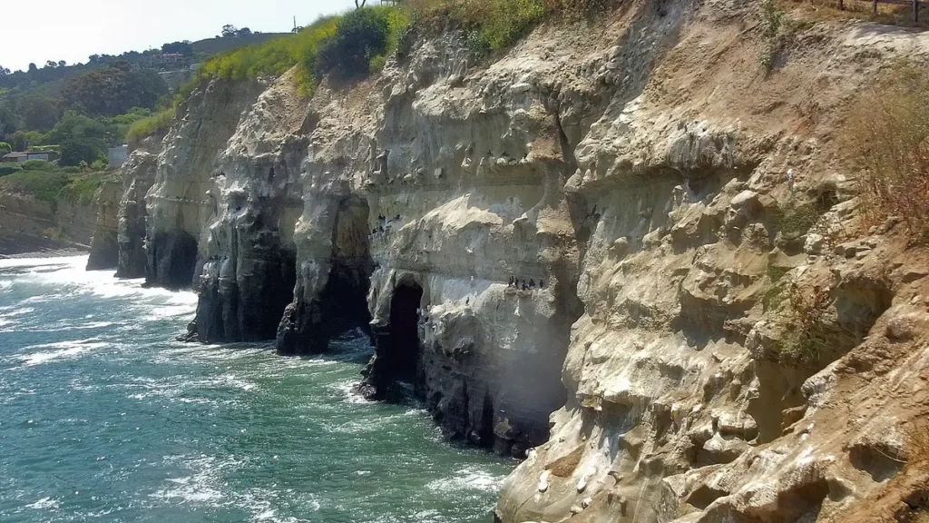 The Seven Caves cliffs at La Jolla